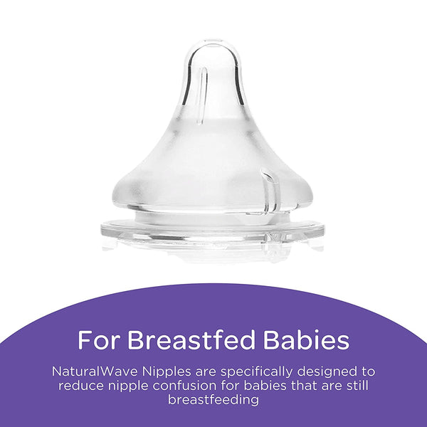 Waykar Baby Bottles for Breastfeeding Babies, 5 Ounces, 3 count