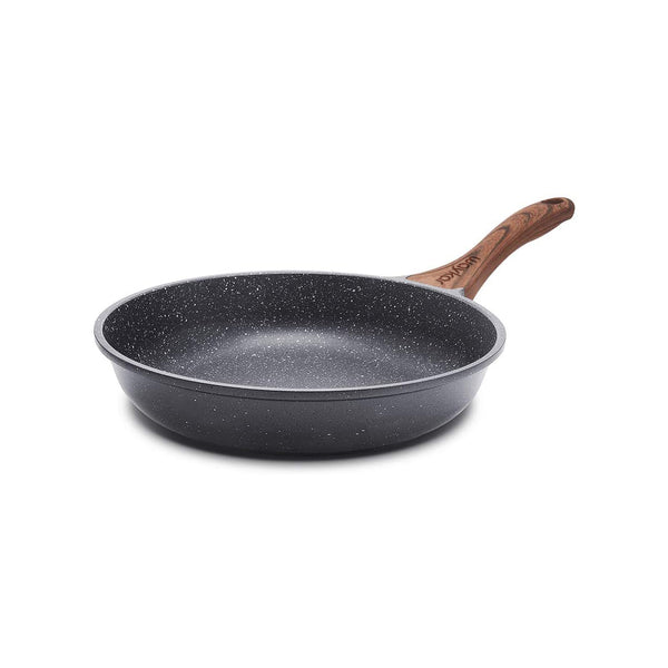 Waykar Nonstick Frying Pan Skillet, Swiss Granite Coating Omelette Pan, Healthy Stone Cookware Nonstick Pan, PFOA Free (9.5 Inch )