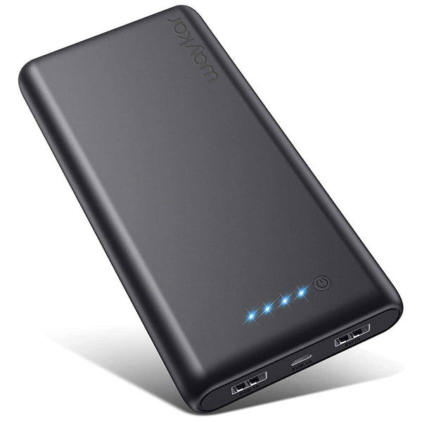 Waykar Power Bank 26800mah, Ultra-High Capacity Safer External Cell Phone Battery Pack Compact with High-Performance Cells & 2 USB Output, Smart Charge for Smartphone, Android, Tablet & etc