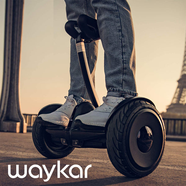 Waykar Smart Self-Balancing Electric Scooter with LED Light, Powerful and Portable, Compatible with Gokart kit