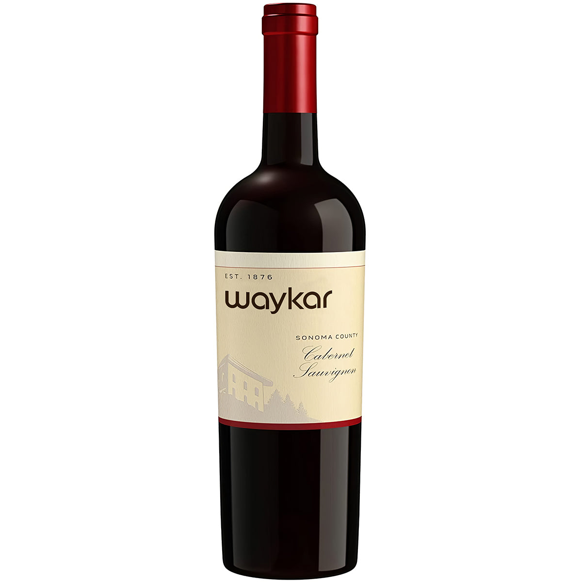 Waykar Sonoma County Cabernet Sauvignon Red Wine, 750 mL bottle